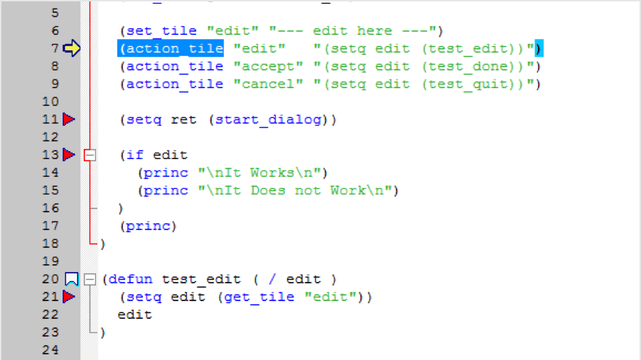 Støtte for AutoLISP