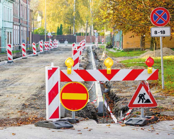 Autosign - Vägarbeten och tillfälliga situationer